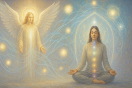 Angelic healing certification course featuring energy work, mediumship, and spiritual protection techniques.