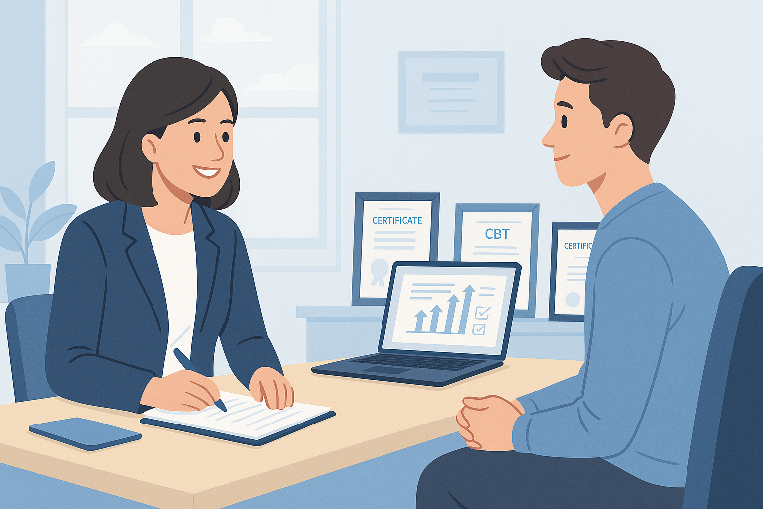 Counselling career pathway in the UK with certified training in CBT, child counselling, and core counselling skills.