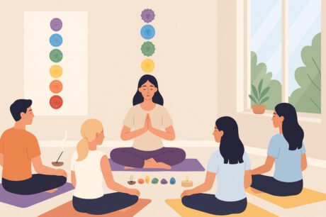 Chakra healing masterclass with meditation, crystals, and holistic energy therapy techniques for certification.