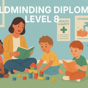 Childminding Diploma Level 8 with childcare, safeguarding, and EYFS training.