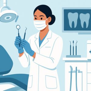 Dental hygienist course Level 8 diploma training with oral care tools