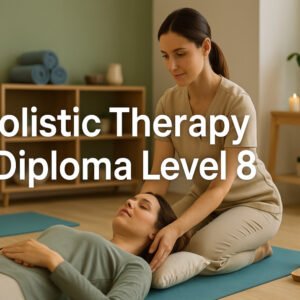 Holistic Therapy Diploma Level 8 with therapist guiding client in healing environment