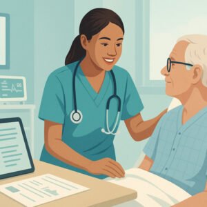 Postgraduate student in UK learning disability nursing training, clinical and classroom setting